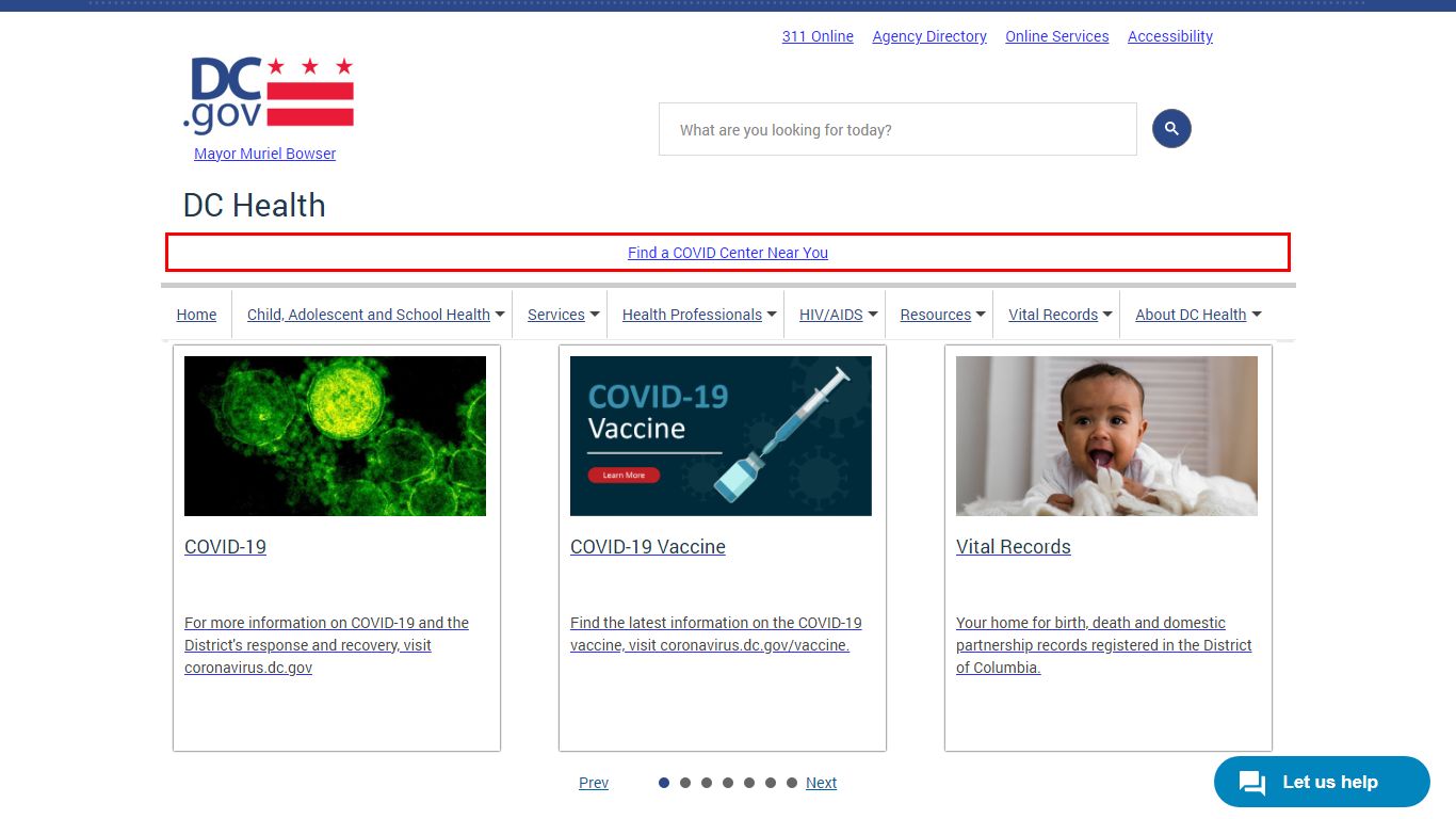 District of Columbia Birth Certificate Application - Washington, D.C.